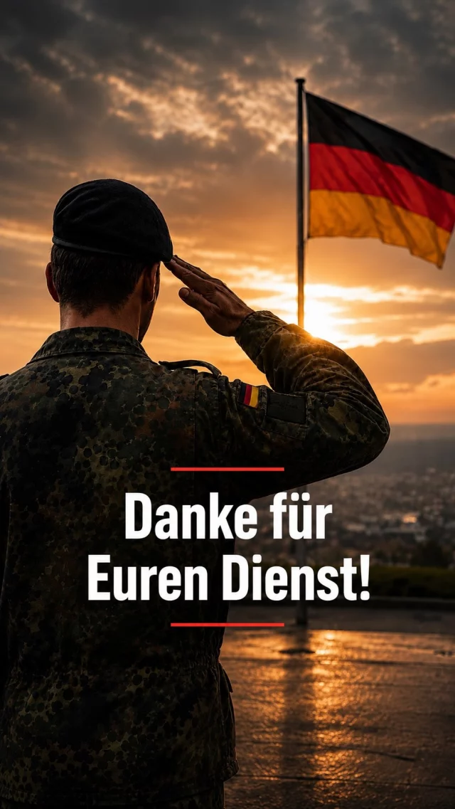Danke für Euren Dienst! 🇩🇪

Heute begehen wir den Veteranentag – ein wichtiges und längst überfälliges Zeichen der Anerkennung und Wertschätzung. Über die ganze Woche hinweg finden in ganz Deutschland Veranstaltungen statt, um auf den wichtigen Einsatz von Soldatinnen und Soldaten aufmerksam zu machen.

Wir sagen Danke all den Frauen und Männern, die in Uniform Verantwortung für unser Land übernommen haben und übernehmen. Menschen, die bereit sind, für Recht, Freiheit und Sicherheit einzustehen – oft verbunden mit persönlichen Entbehrungen für sich und ihre Familien.

Hinter jedem Einsatz der Bundeswehr, hinter jedem Mandat des Deutschen Bundestages und hinter jeder sicherheitspolitischen Entscheidung stehen Menschen. Menschen, die unserem Land dienen.

Der Veteranentag erinnert uns daran, dass dieser Dienst Respekt, Anerkennung und Sichtbarkeit verdient – nicht nur heute, sondern an jedem Tag des Jahres.

Danke für Euren Dienst. 🇩🇪

#Veteranentag #Bundeswehr #Veteranen #DankeFürEurenDienst